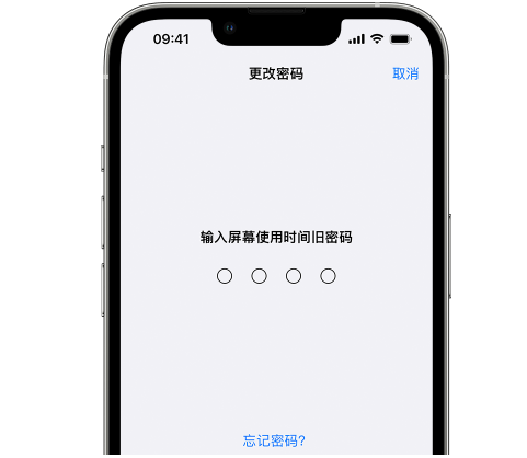 昂仁iPhone屏幕维修分享iPhone屏幕使用时间密码忘记了怎么办 