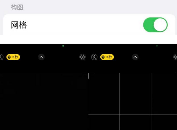 昂仁苹果手机维修网点分享iPhone如何开启九宫格构图功能
