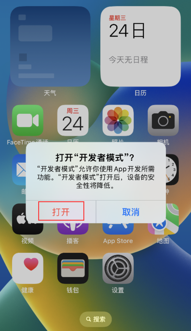 昂仁苹果手机维修分享如何打开开发者模式 