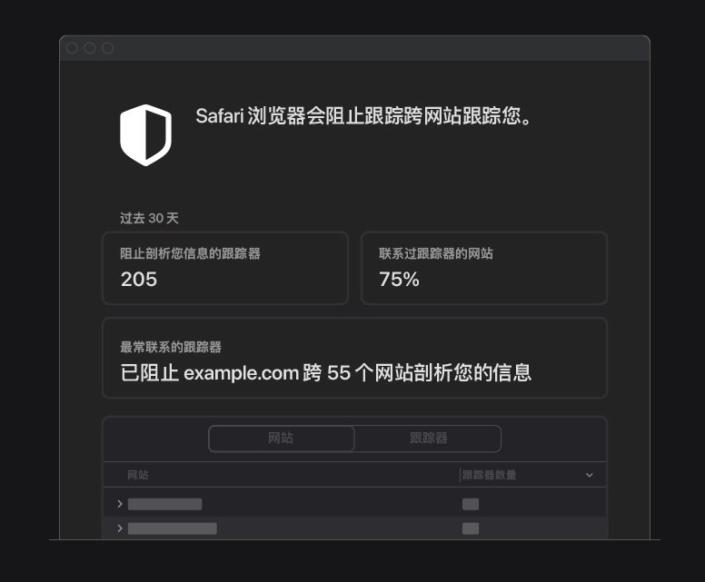 昂仁苹果手机维修分享如何在 Safari 浏览器中查看和打开隐私报告 
